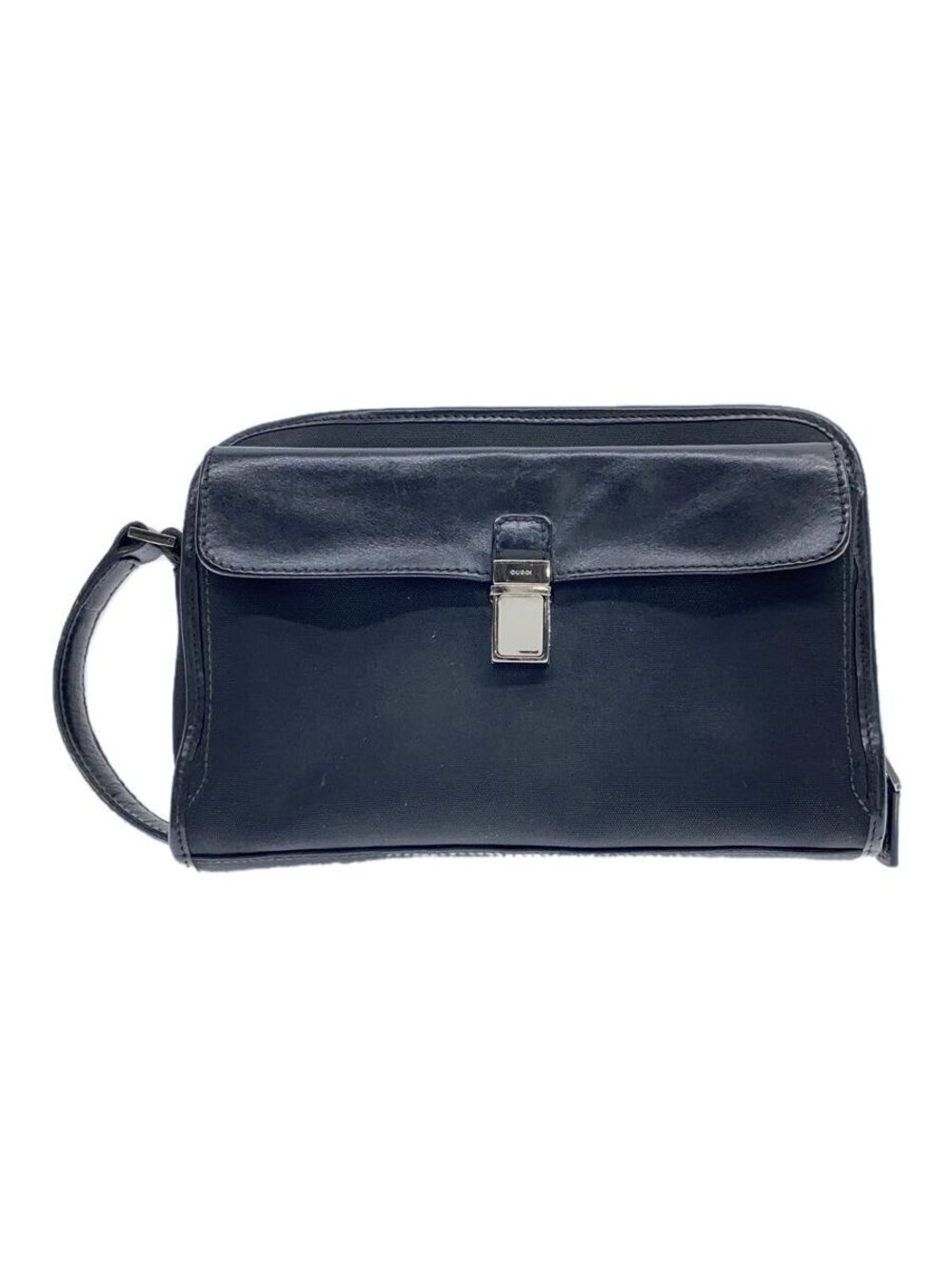 Gucci Clutch Bag Leather Black